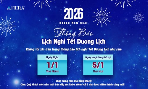 THÔNG BÁO LỊCH NGHỈ TẾT DƯƠNG LỊCH 2026